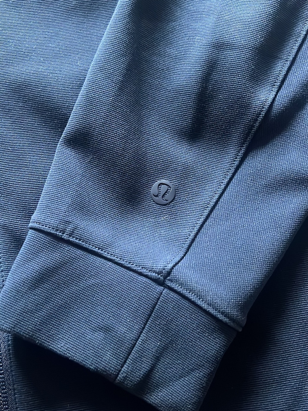 Lululemon Blue Athletic Jacket Sleeve Detail